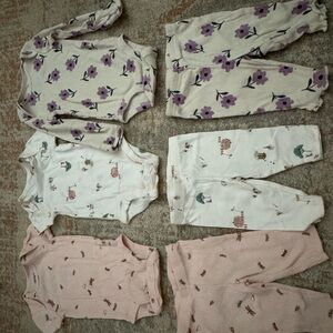 Carters baby matching sets